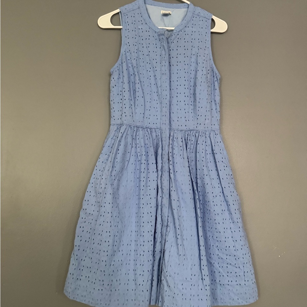 J. Crew Blue Sleeveless Sundress Midi - Picture 2 of 9